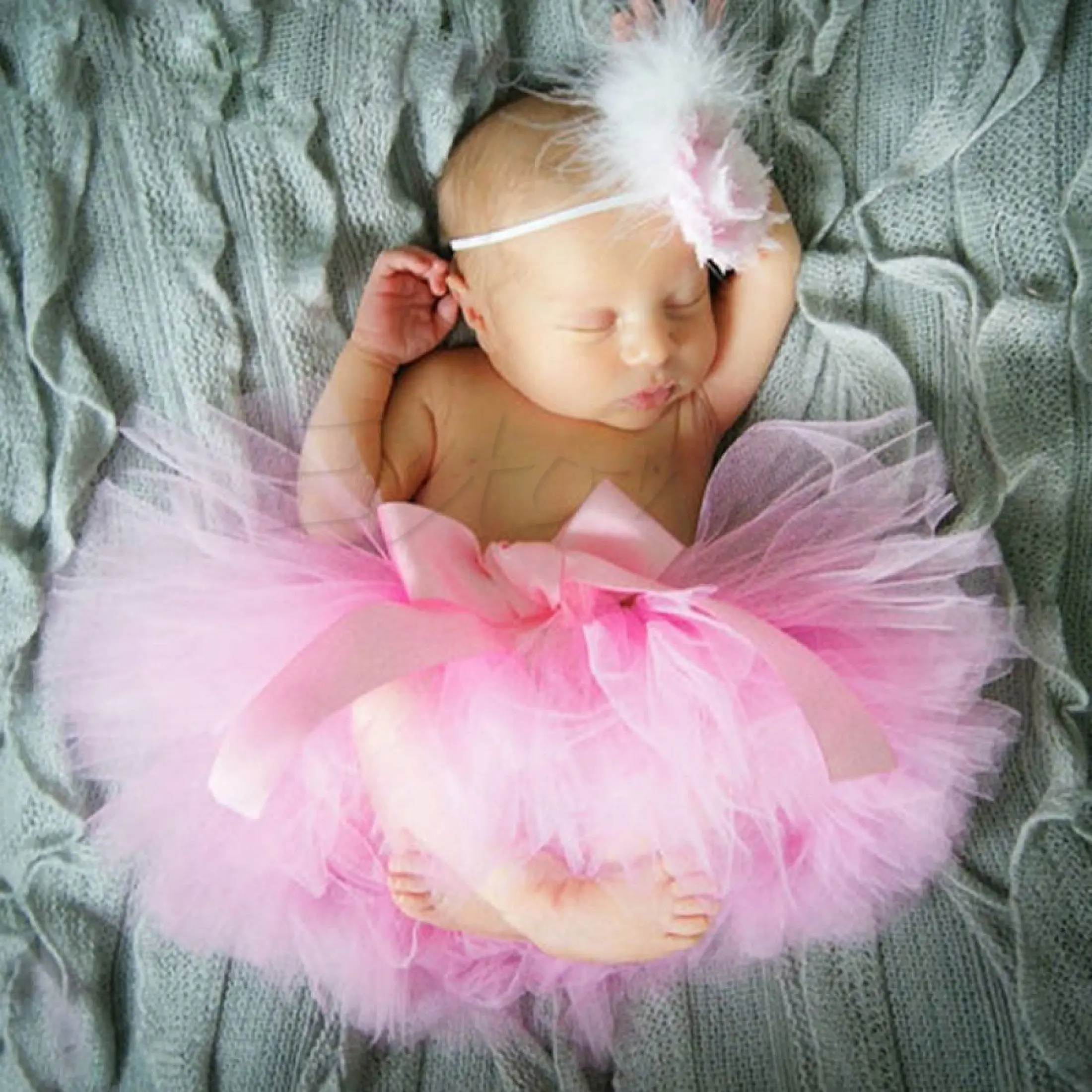 newborn in tutu