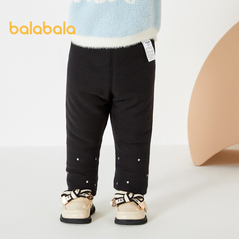 balabala Baby Pants Girls Leggings Clip Cotton Winter Baby Pants Extra