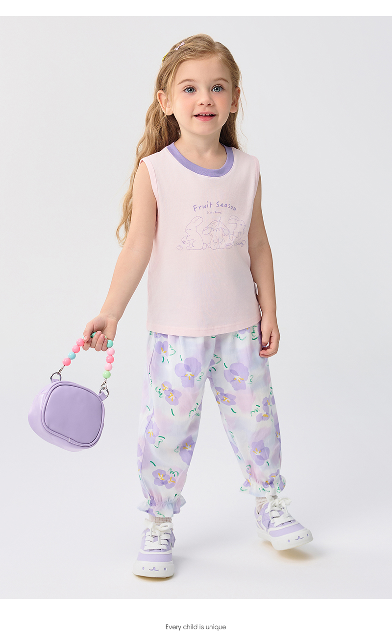 balabala Children Pants For Boy And Girl Summer Antimosquito Pants Little Kids Summer Breathable Outdoor Casual Pants · v4