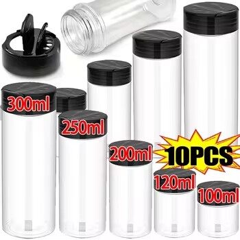 [Varitystore] 10/5 lọ nhựa trong chai đựng gia vị Lọ rắc muối tiêu gia vị dụng cụ nhà bếp có nắp đậy chai gia vị BBQ