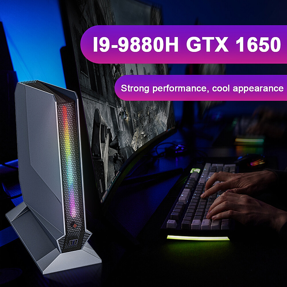 Lazada Philippines - Top Gaming Mini PC Intel Core i9 9880H i7 9750H GTX 1650 4G Graphics NVMe 2xDDR4 Windows 11 Desktop Gamer Computer 3x4K Display