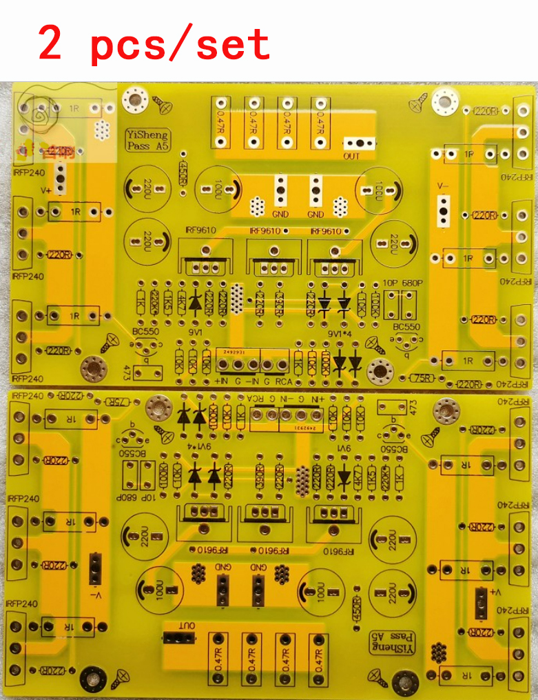 Bộ khuếch đại công suất class a một đầu 2 cái/bộ pass a5 bảng mạch đầu vào cân bằng phiên bản mới
