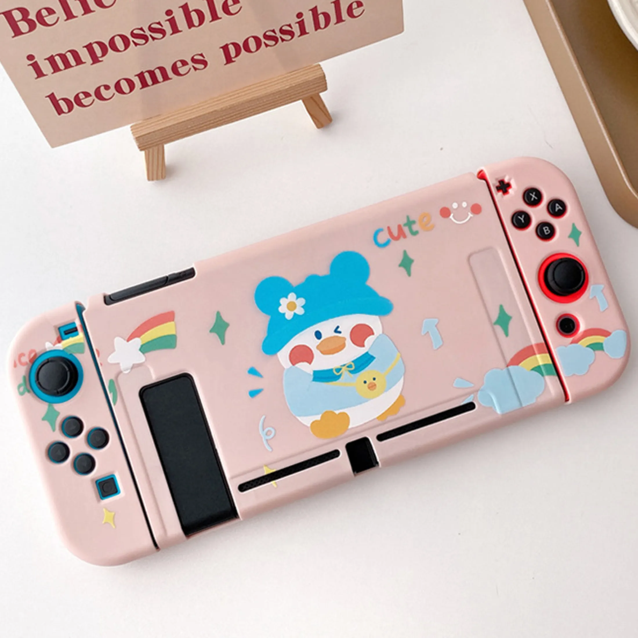 Cute Hat Duck Switch Protective Shell Ns Console Housing Joycon Controller Protection Cover Case For Nintendo Switch Accessories Lazada Ph