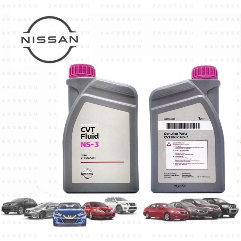 KLE53-00001 Nissan CVT NS3 ATF gear oil 1 liter NS-3 for Teana L33, Serena C26/C27, Sylphy B17, Navara D23, X-Trail