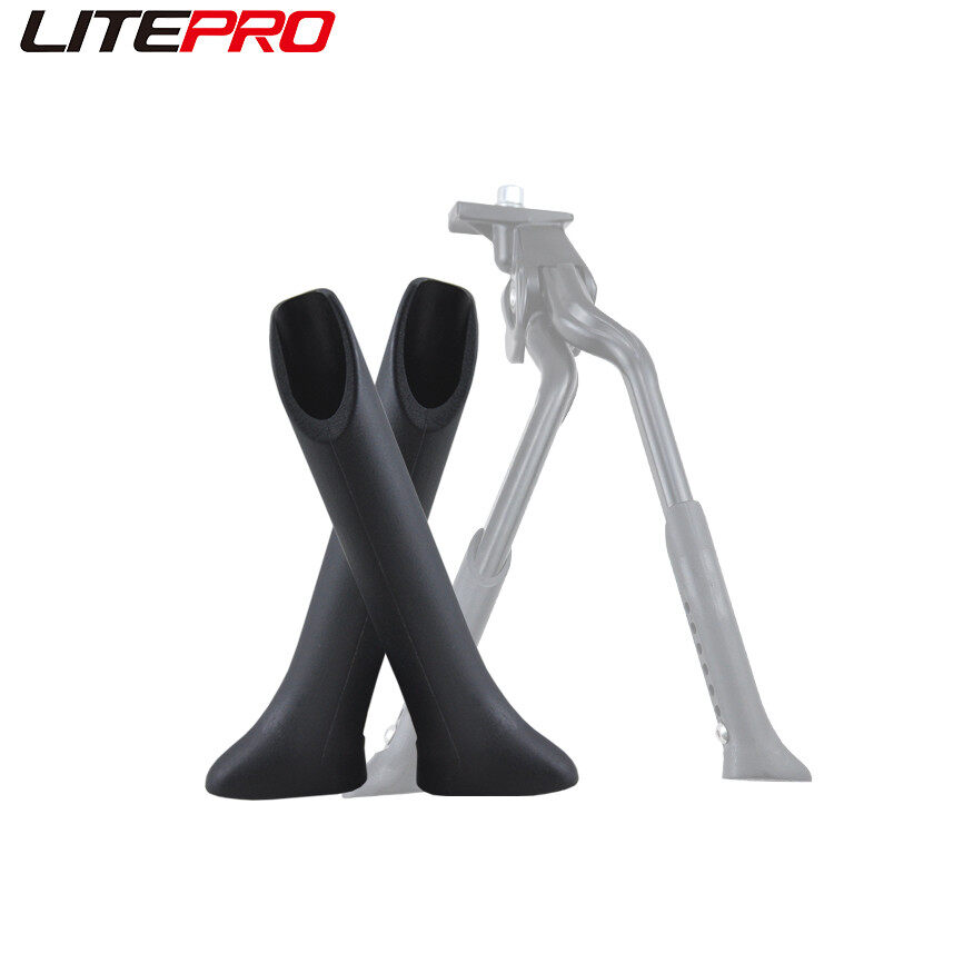 Litepro Chân Chống Kép 20/28 Inch Cho Xe Đạp Leo Núi Gấp Gọn Ống Bọc Cao Su Thay Thế 2Pcs, Bọc Silicon Dự Phòng Hỗ Trợ Đỗ Xe Đạp