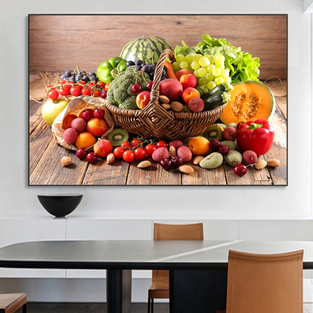 Buy Wall Pictures Vegetable And Fruits Online at a Better Price