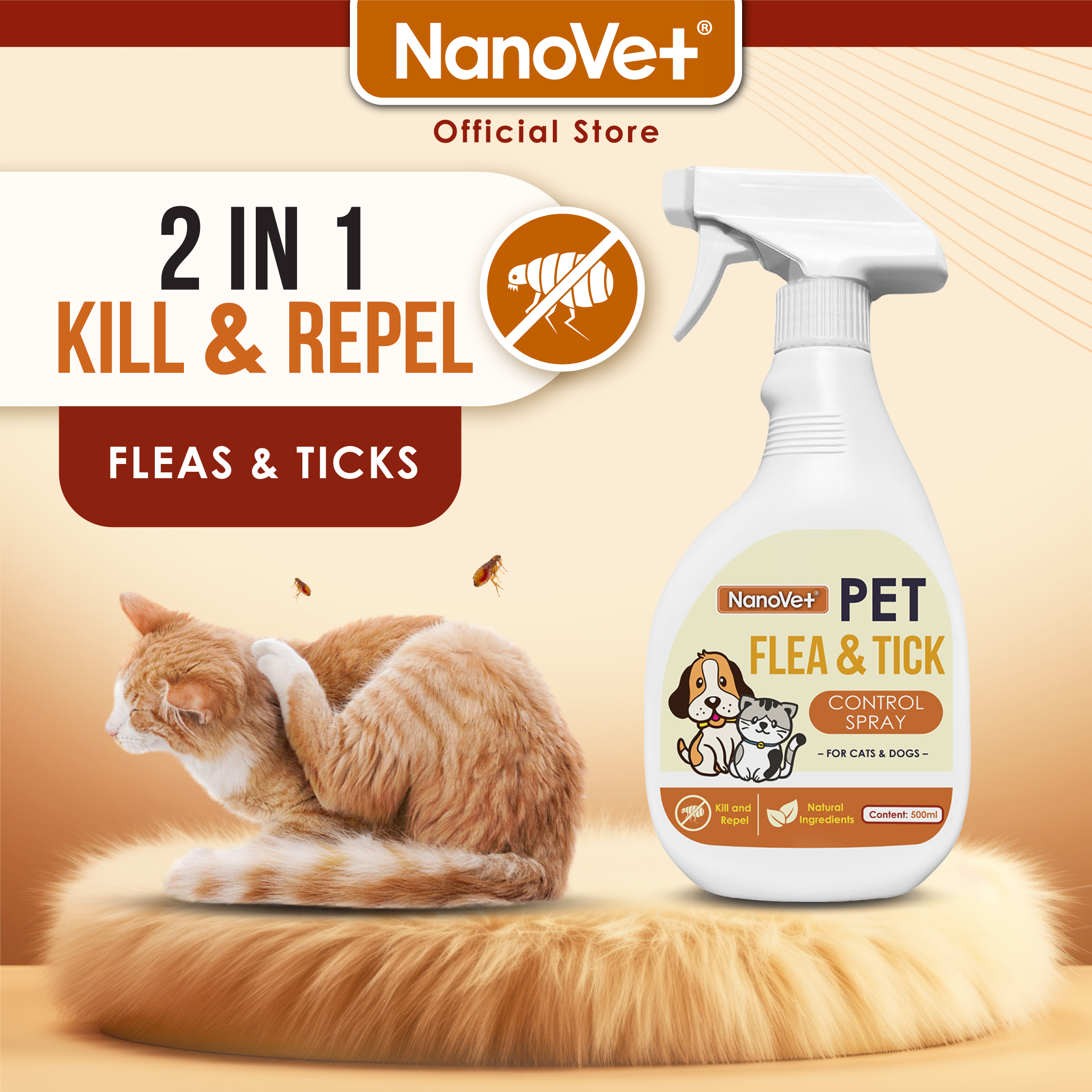 Buy Cat Flea And Tick Spray Online at a Better Price | Lazada Malaysia