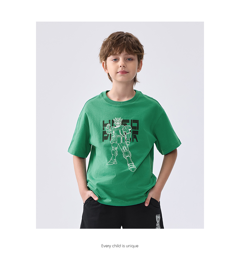 balabala Children Short Sleeve T-Shirt 2025 Summer New Quickdry Parentchild Inner Wear · v2