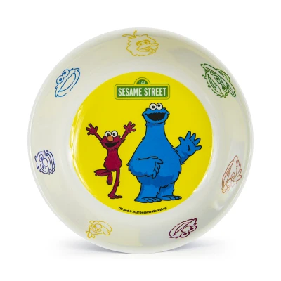 Kidztime x Sesame Street Children Kids Cartoon Character Melamine Tableware Bowl (7.5'') (2)