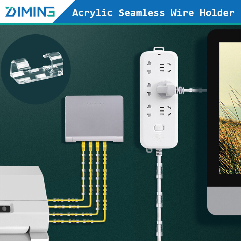 20 cái Bộ Kẹp giữ dây cáp đoạn cáp Quản lý máy trạm Máy tính để bàn abs dây quản lý Dụng cụ giữ dây sạc USB dòng dữ liệu Máy cuộn ống chỉ