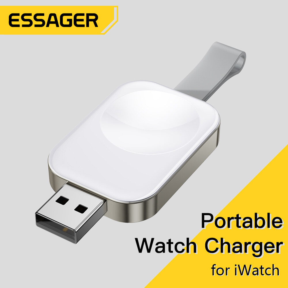 Essager Đồng Hồ Sạc Không Dây Type-C USB-A Lightning Dễ Dàng Mang Theo Định Vị Từ Tính Thích Hợp Cho
