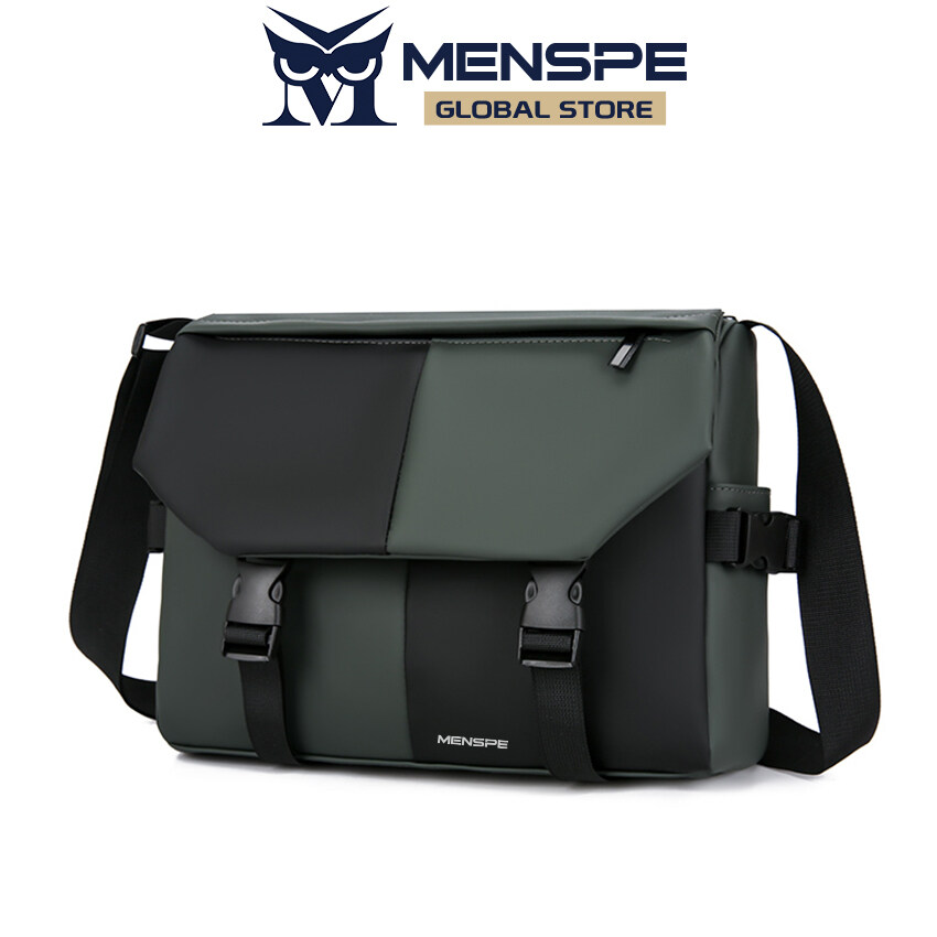 MENSPE Sling Bag For Men Men Bags Men's Shoulder Bag Cross Body Bag Leisure Messenger Bag Color Blocking Design Large Capacity Sling Bag Anti Theft Casual Bag Men Fashion Briefcase Waterproof Oxford Fabric for Sport Street Travel Outdoor Messenger Bag Men