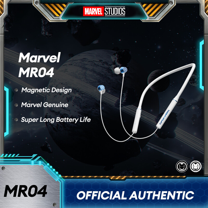 Marvel MR04 Bluetooth Headset Neck Type Music Sports Running Neck Type Headset In-Ear Noise Reduction IOS OPPO Android Universal ราคา 530 บาท*ส่งฟรี