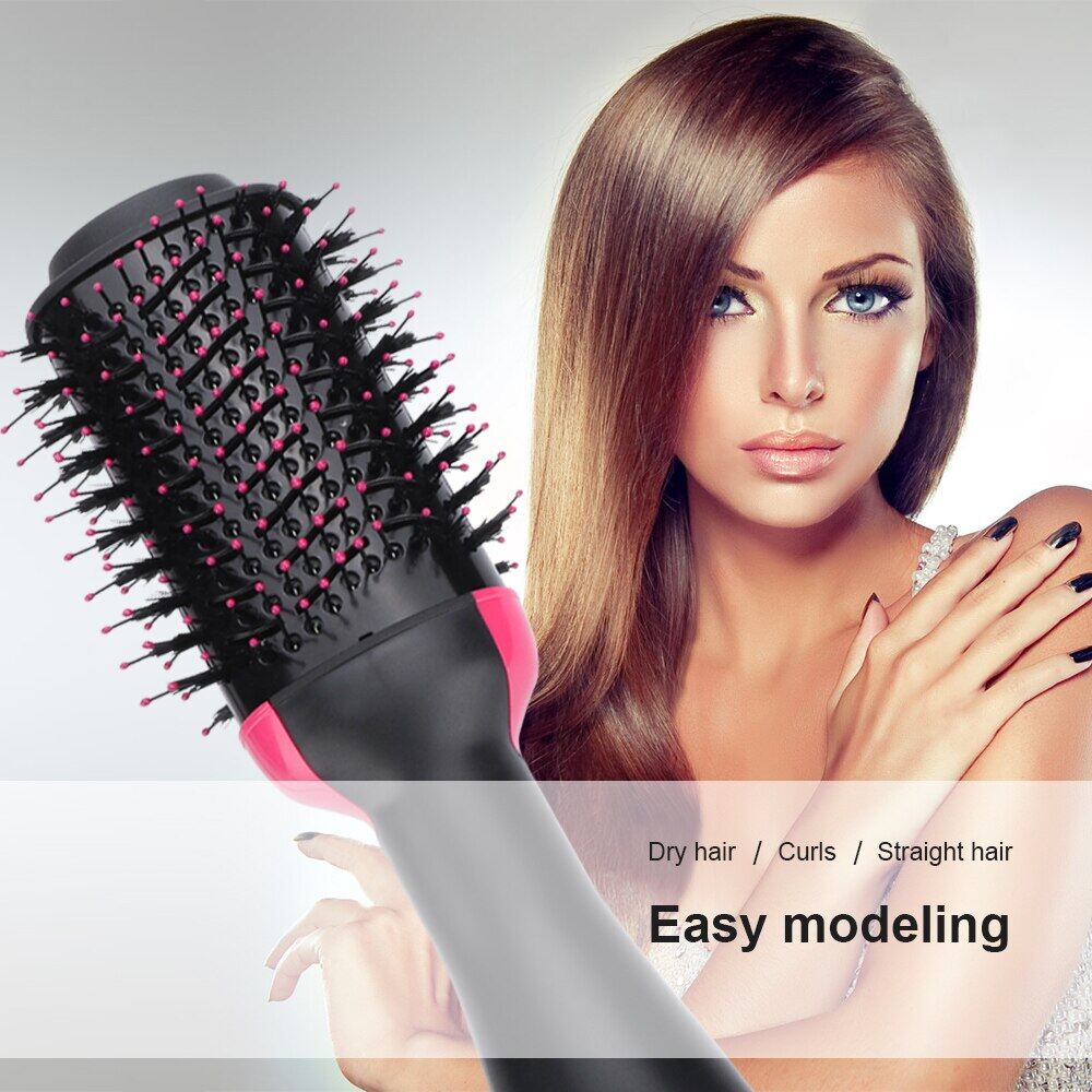 Máy Sấy Tóc Dùng Điện, Lược Uốn Duỗi Tóc Lược Chải Tóc Không Khí Nóng Dụng Cụ Tạo Kiểu Tóc Làm Đẹp, Giảm Xoăn Cứng Và Tĩnh Điện