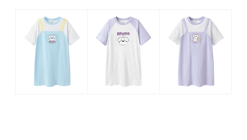 Balabala Miiiiichan Ip Girl nachtjapon, kinderkleding, zomerjurk met airconditioning, puur katoen