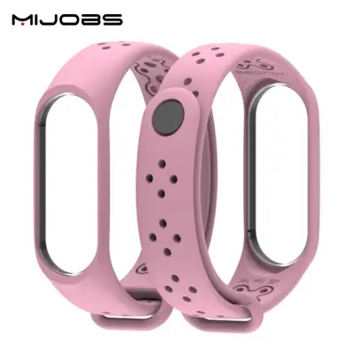 Mijobs Sports Strap for Xiaomi Mi Band 3 Mi Band 4 Silicone Strap Mi Band3 4 Watchband Bracelet Miband 3 4 Wristband Smart Watch Mi3/4 Accessory (12)