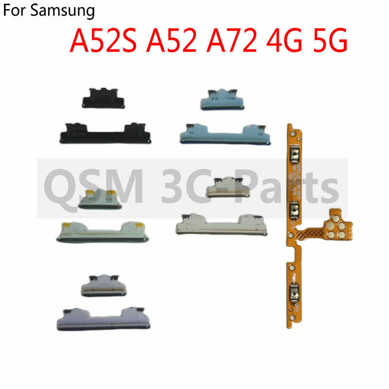 Nút nguồn điện công tắc âm lượng nút bên Flex cho Samsung Galaxy a52s A52 A72 4G 5g
