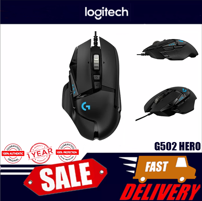 Logitech chuột chơi game có dây g502 hero cho pc
