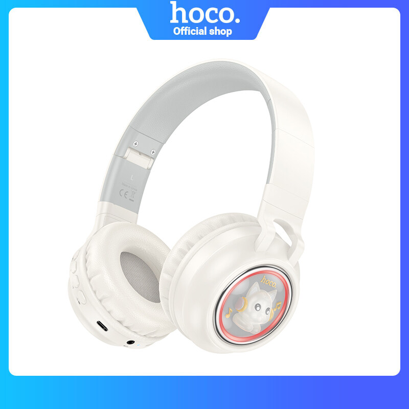 [2024]HOCO W50 Original Cute fun Headphone Wireless Bluetooth 5.3 Gaming Headset Sports Earphone headphones for Support Bluetooth, TF card, AUX ราคา 750 บาท*ส่งฟรี