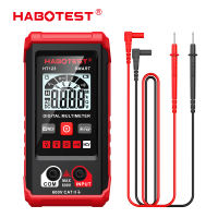 HABOTEST HT123 Đồng hồ vạn năng tự động thông minh Máy kiểm tra kỹ thuật số NCV 4000 Đếm Đồng hồ vạn năng kỹ thuật số AC DC 4V 40V 400V 600V Máy kiểm tra đo liên tục điện trở