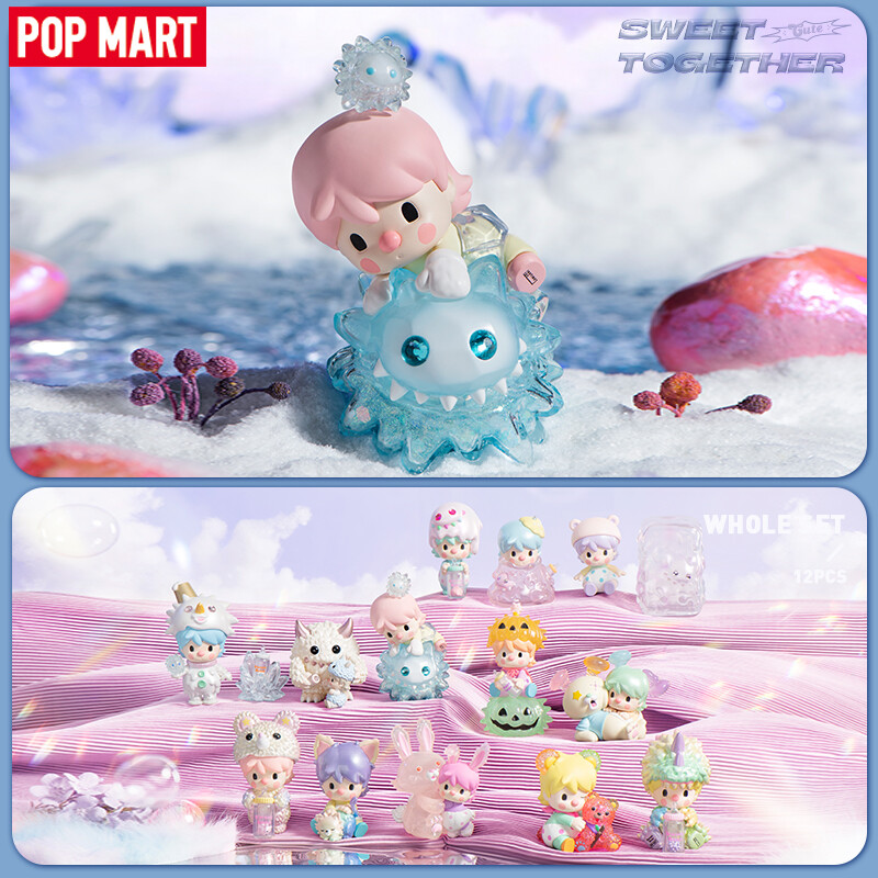 Pop mart sweet bean × instinctoy sweet together series blind box action figure