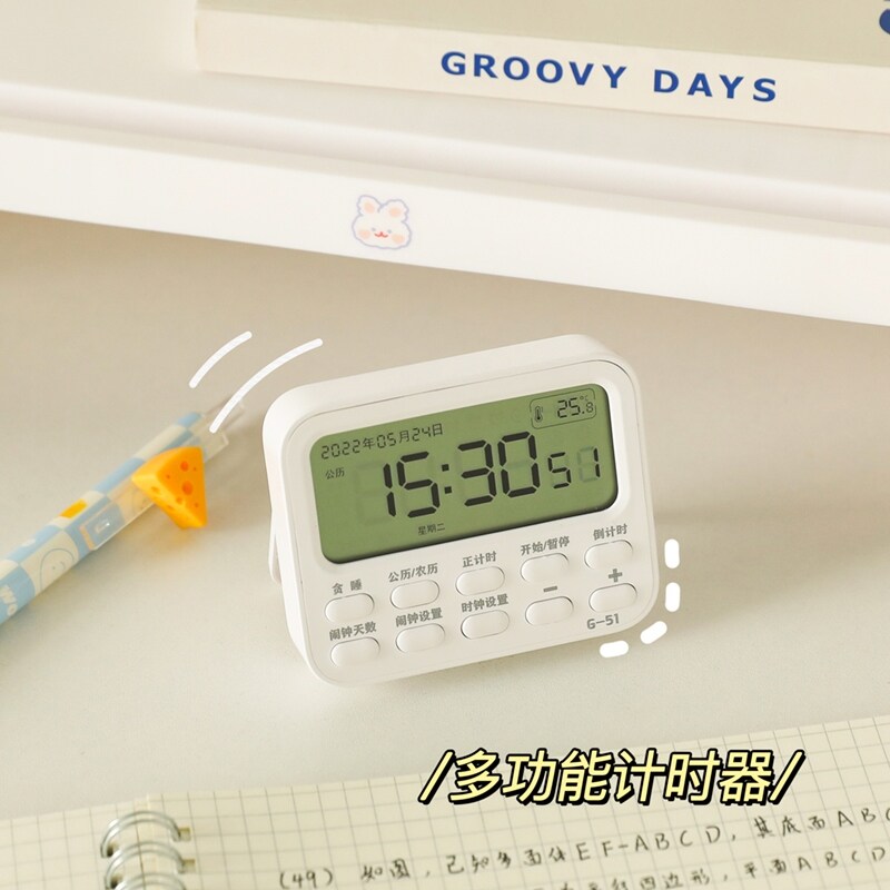 Gambar Multifunction timer students children s homework with timer desktop contracted time manager to prepare for the examination