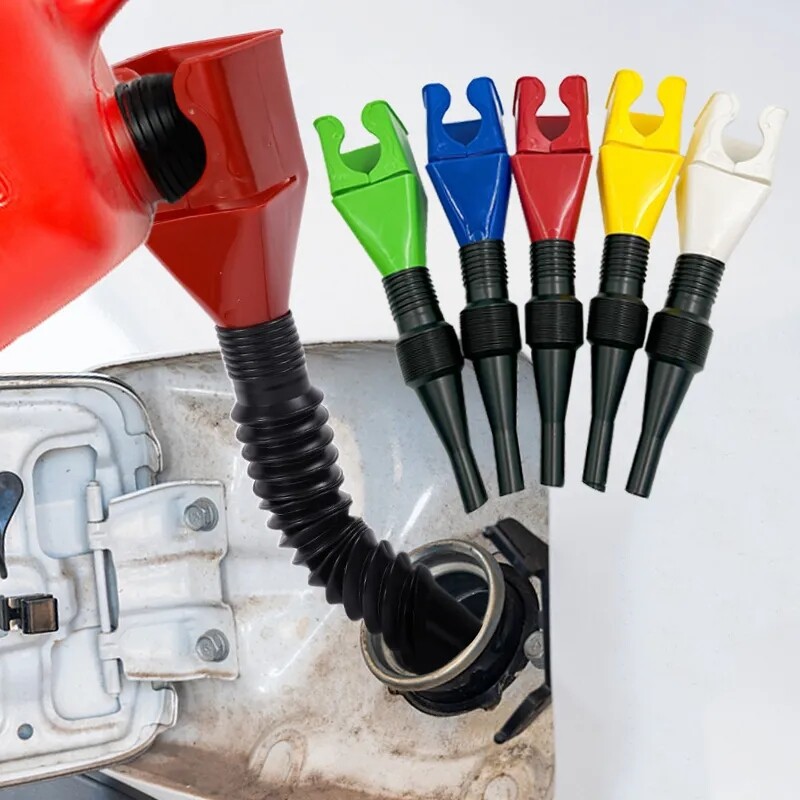 Xe có thể gập lại tiếp nhiên liệu Phễu xăng tiếp nhiên liệu Splash-proof Phễu nhựa xe hơi và xe máy tiếp nhiên liệu công cụ tự động phụ kiện