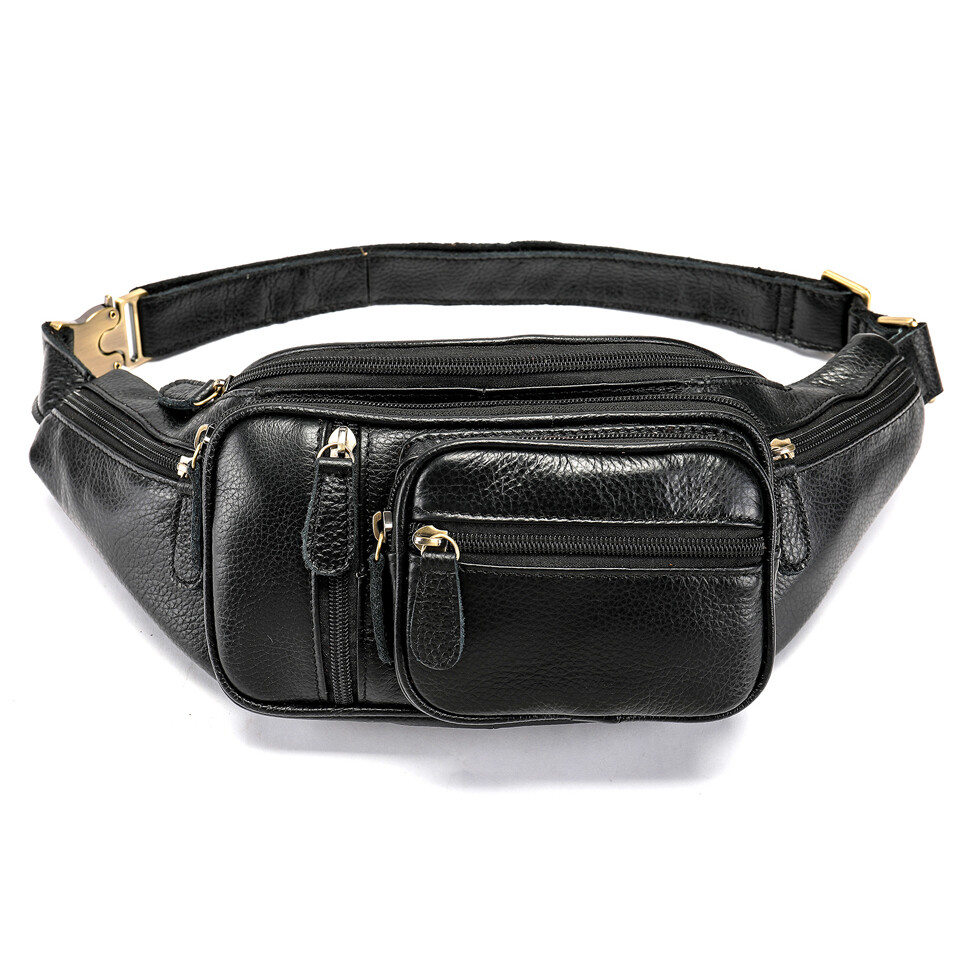 Edern da thật Túi đeo thắt lưng nam giới hoạ tiết cá sấu Túi đeo thắt lưng đa chức năng Túi đeo hông