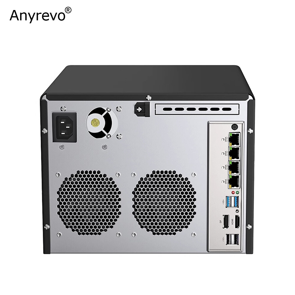 6-Bay NAS N100 Quad Core Server Supports FreeNAS TrueNAS Proxmox