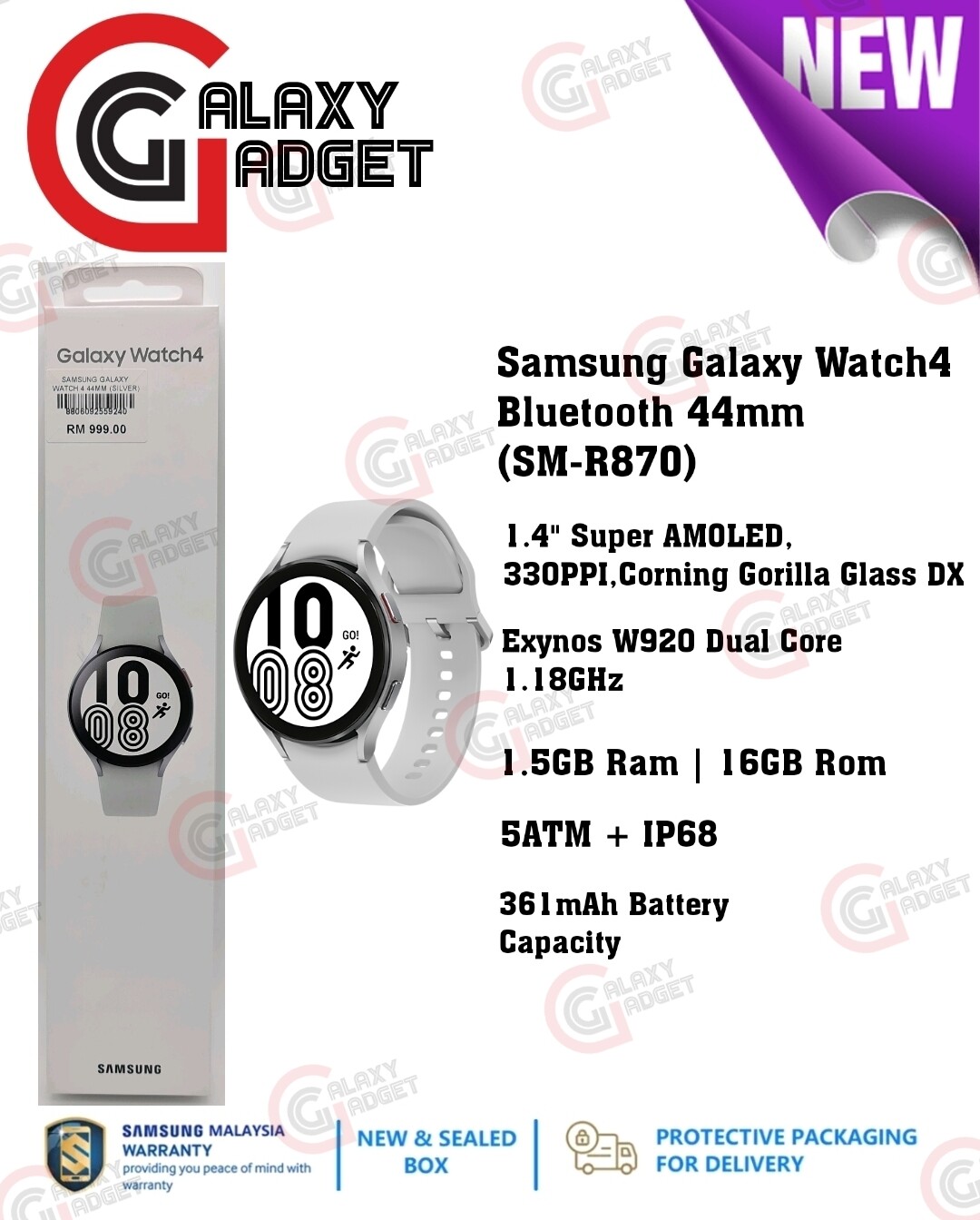 Samsung Galaxy Watch 4 44mm Price in Malaysia & Specs - RM859 | TechNave