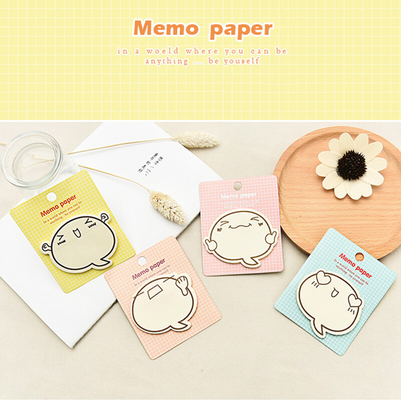 Giấy ghi nhớ hoạt hình dễ thương văn phòng phẩm nhãn dán học tập văn phòng giấy ghi chú