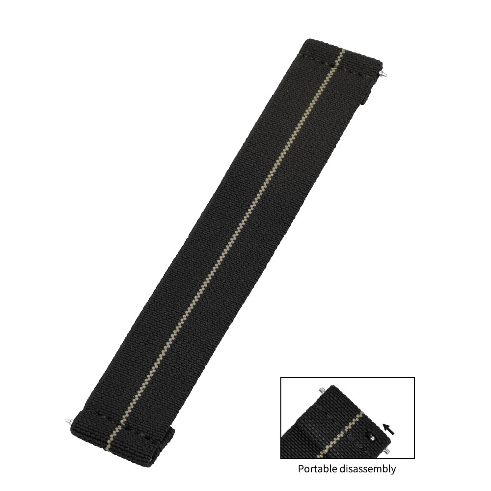 [Hàng có sẵn] dây đeo tháo nhanh Nylon co giãn mới Dây Đeo Quân Đội Pháp 18mm 19mm 20mm 21mm 22mm 60