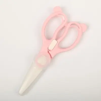 Baby Ceramic Scissors portable baby food supplement scissors ( 3 color ) (2)