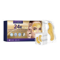 Eelhoe Miếng dán chống nhăn trán màu vàng 24K và bọng mắt tẩy mặt nạ mắt làm săn chắc chống lão hóa làm mịn đường kẻ ngừa nếp nhăn làm săn chắc trán miếng dán nếp nhăn miếng dán trán ngừa nếp nhăn