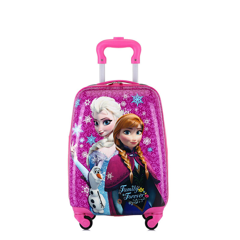 18 Inch Children's Carry-on Girl's Travel Cabin Suitcases With Wheels Boy's Trolley Rolling Luggage Carrier Bag Check-in Case Free Shipping