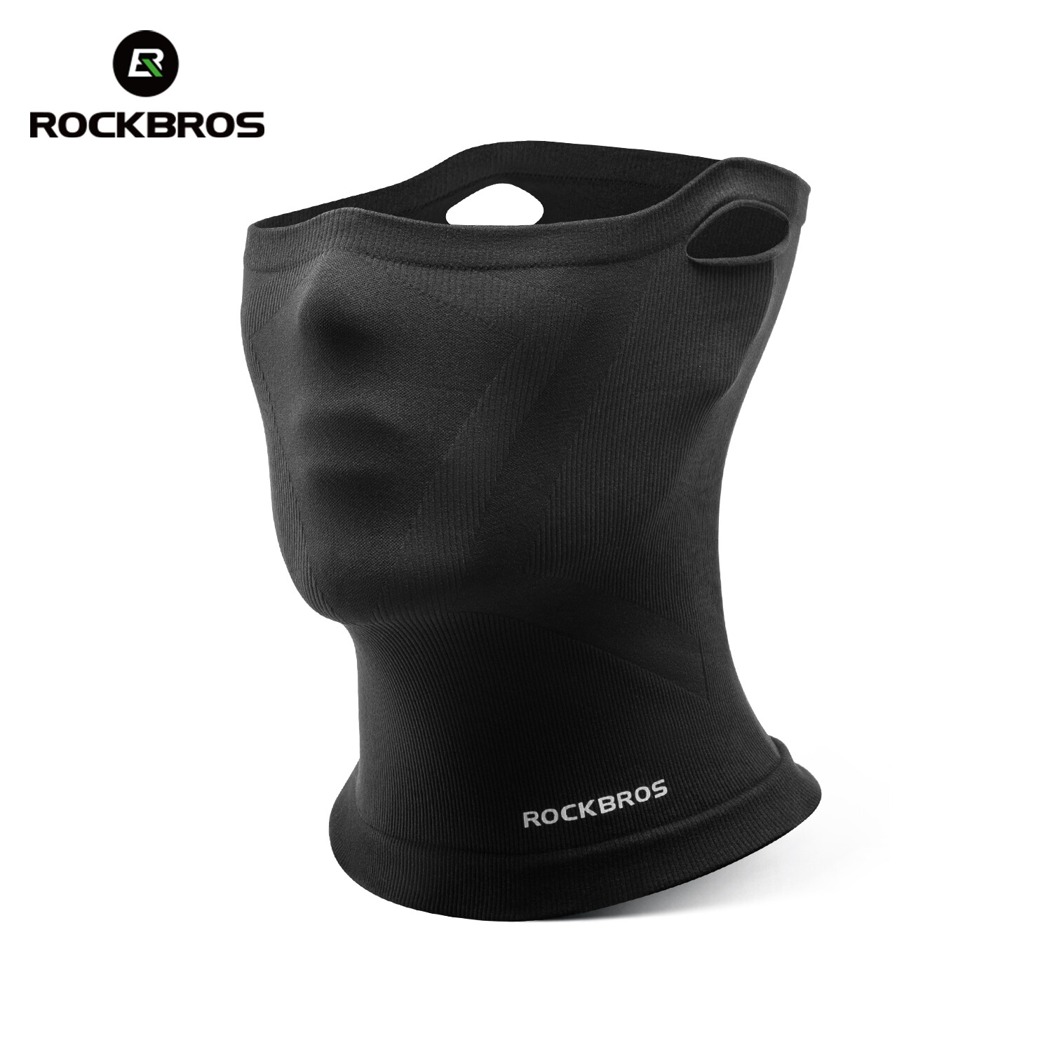 ROCKBROS Cycling Face Mask Seamless Knitting Elastic Comfortable Breathable Cycling Face Mask Men Women Four Seasons Universal Ear-loop Face Cover ราคา 126 บาท*ส่งฟรี
