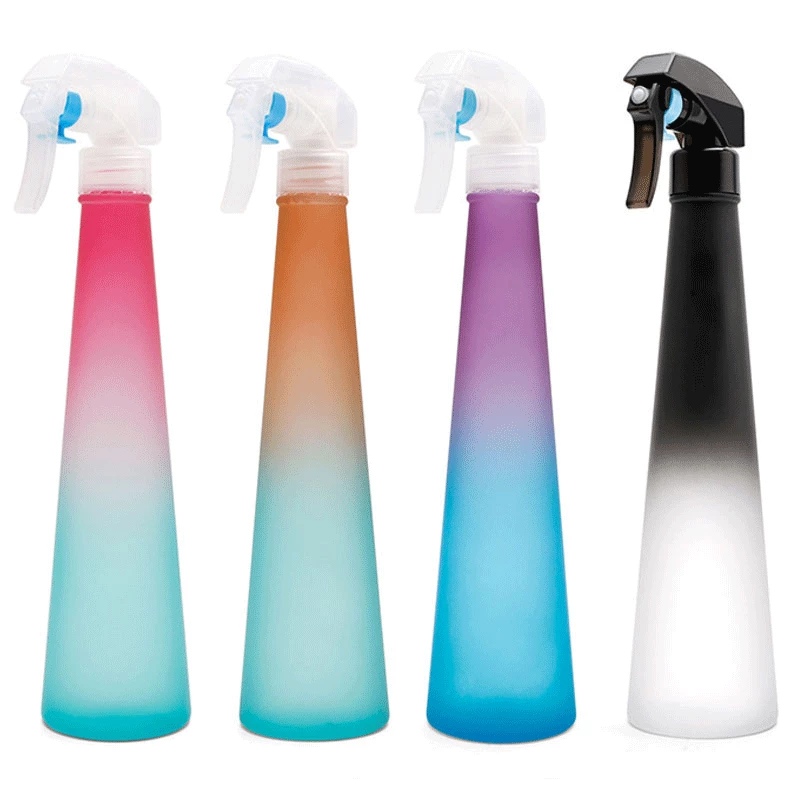 Bình xịt làm tóc 350ml bình tưới nước áp suất cao dụng cụ cắt tóc bằng nhựa nhiều màu