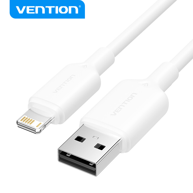 Vention Cáp Lightning 2.4A 2m - Dây Sạc Nhanh iPhone Chống Đứt Gãy Truyền Dữ Liệu 480Mbps Tương Thíc