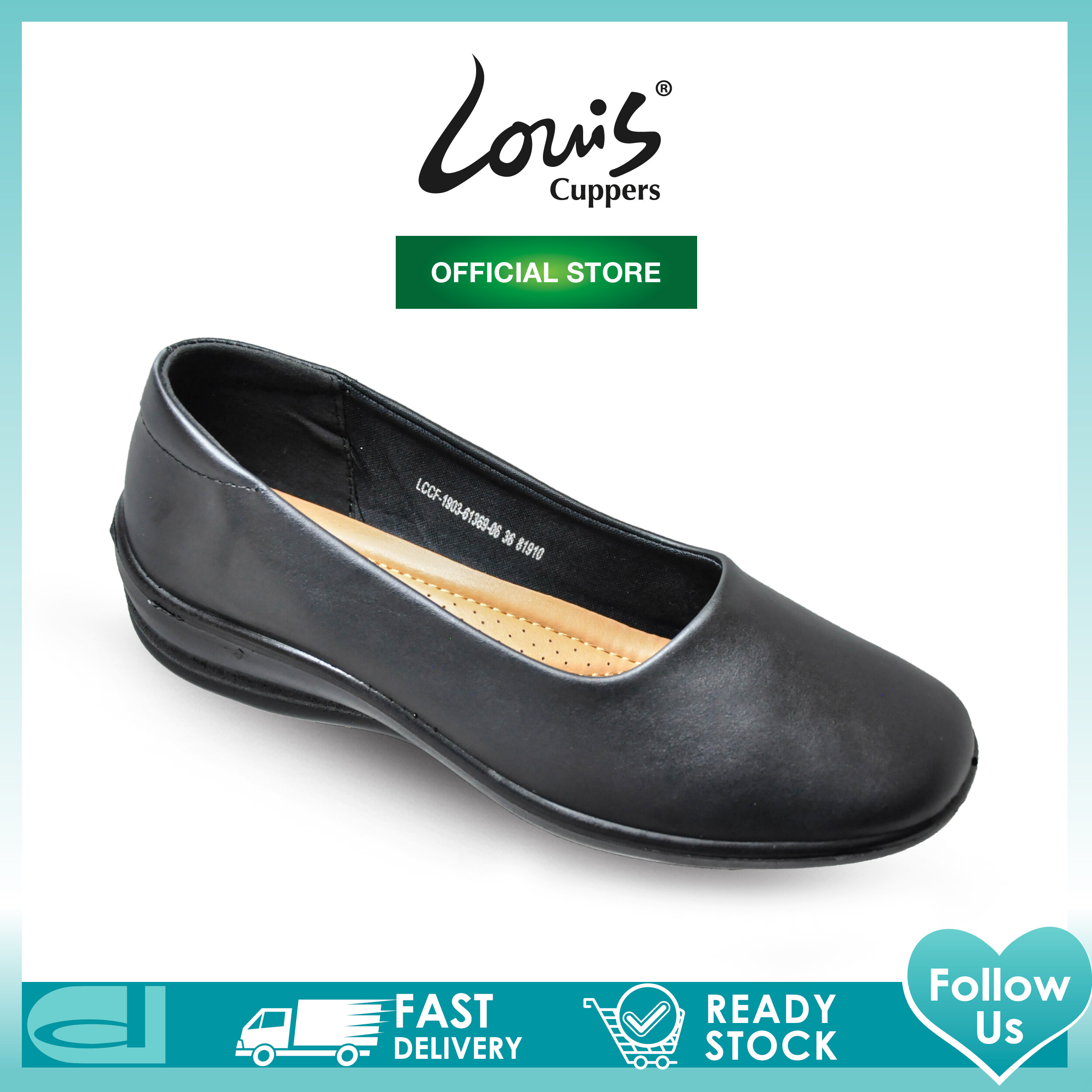 Louis Cuppers Women Slip On Solid Tone Ballet Business Flats Kasut Wanita - 190361369