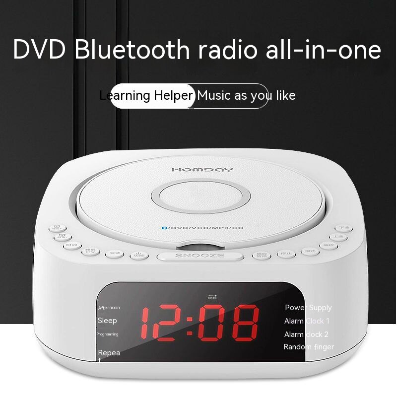 European brand timed multifunctional CD/DVD player MP3 English disc alarm clock control radio Bluetooth USB interface