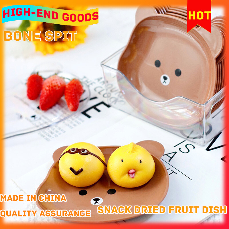 Gambar Creative Bone Dish Plate Cute Spit Bone Dish Cartoon Small Dish Japanese Dipping Sauce Dish Taste Dish Spit Bone Plate Home Snack Dish