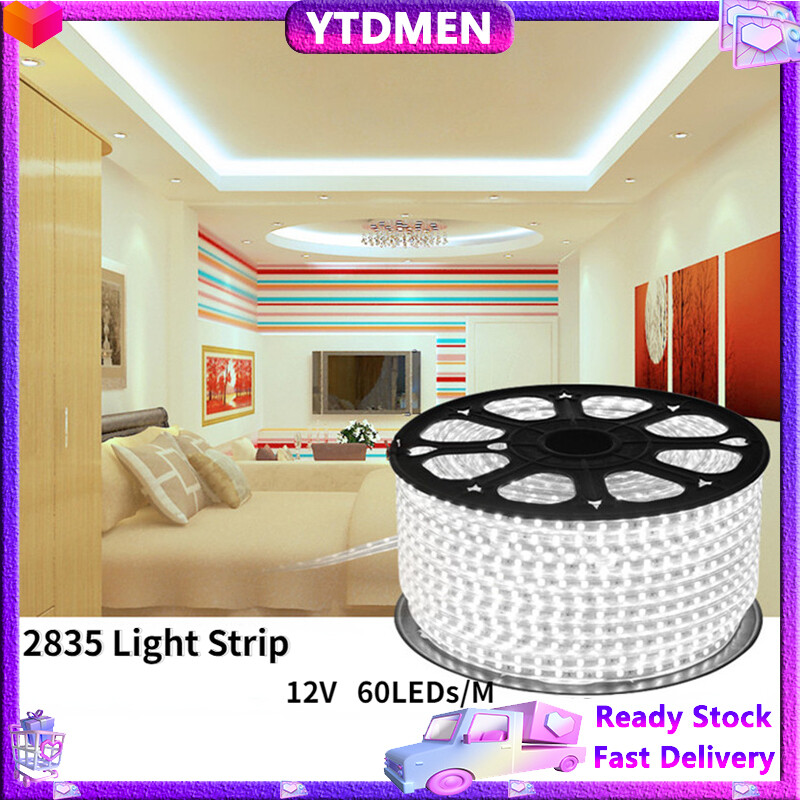 Dải đèn led dc 12v không thấm nước dải đèn trắng smd 2835 dải đèn led 1m - 5m 60led /m đèn nền tv đèn led linh hoạt đèn tự làm đèn gia dụng