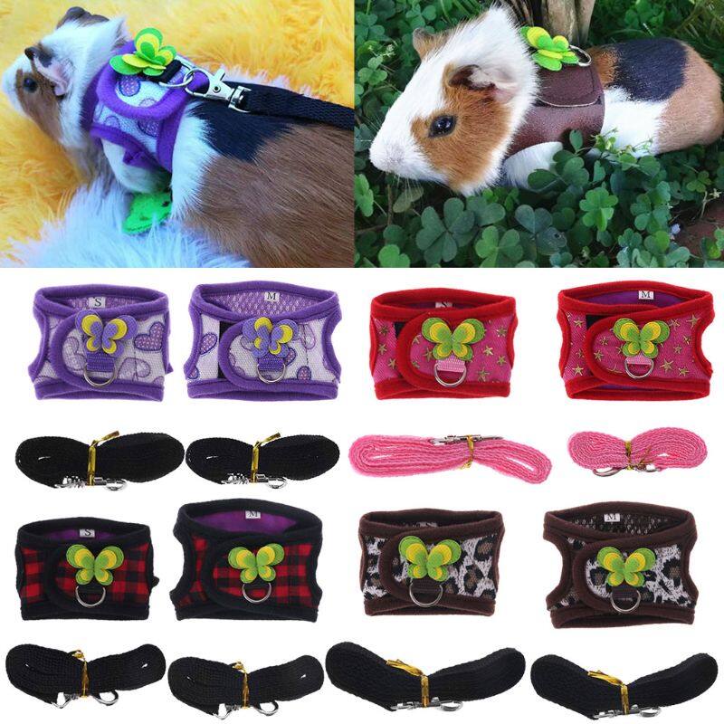 Áo Ba Lỗ Cho Chuột Hamster Có Thể Điều Chỉnh Leash Set, Phụ Kiện Cho Động Vật Nhỏ Cho Chuột Lang Chuột Chinchilla