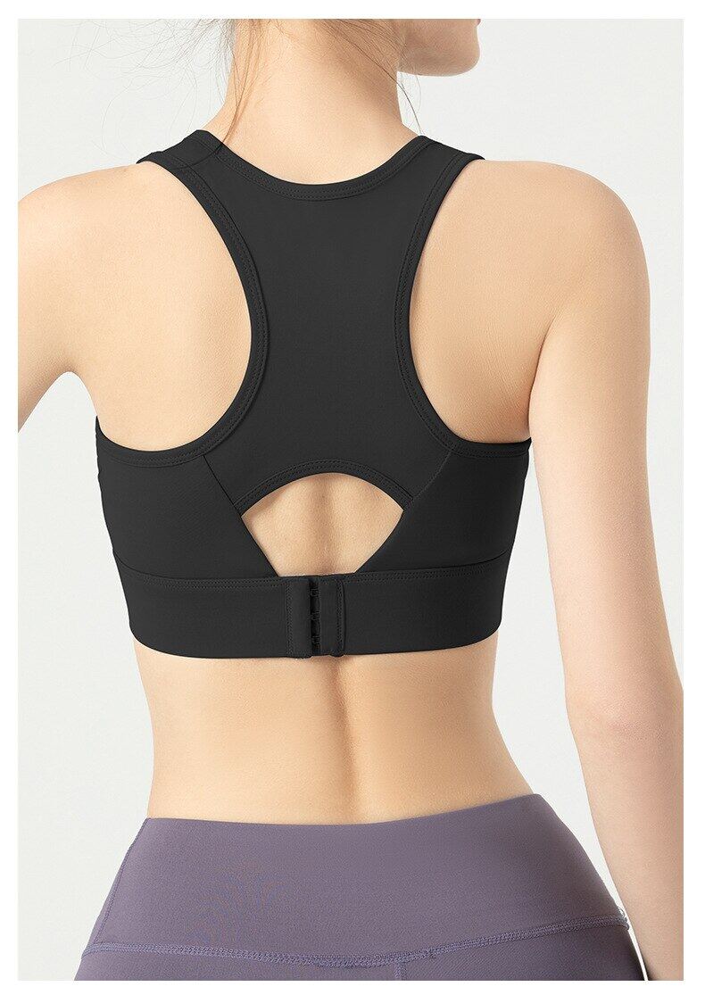 SUPERFLOWER Women's Breathable Sports Bra Absorb Sweat Shockproof Padded Athletic Gym Running Fiess Yoga Tops_voghion.com