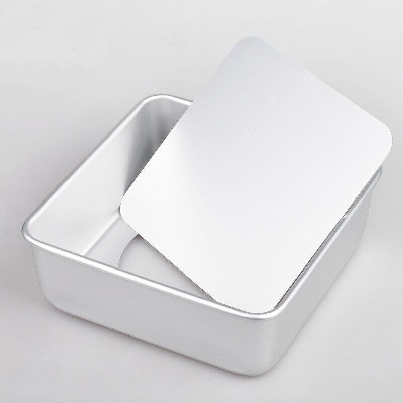 Gambar 6 8 10 Inch Removable Bottom Square Cake Baking Pan Non Stick Tray Pie Pizza Bread Cake Mold Cake Dishes Tray Bakeware Tools
