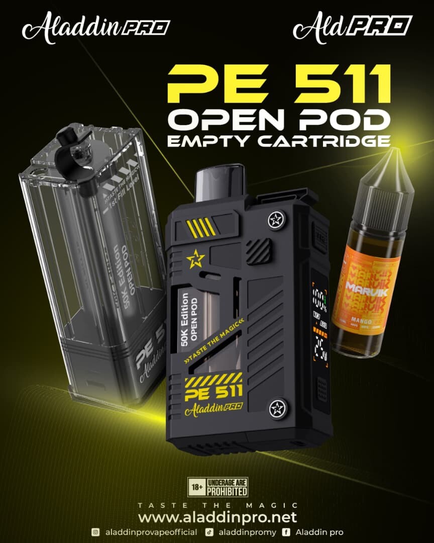 aladdin pro vape 12000 puffs Aladdin Pro Giant 12000Mah Rechargeable Kit & Disposable Pod System - Ready  Stock