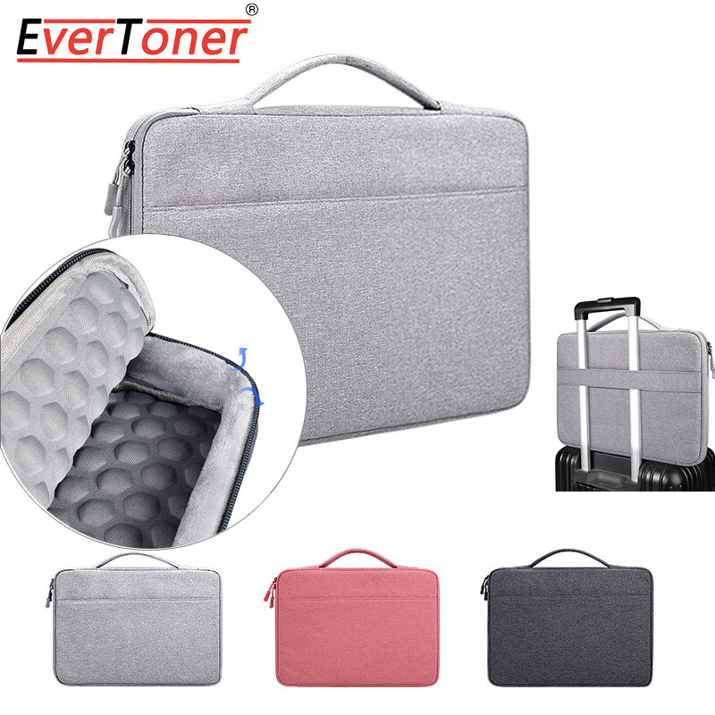 EverToner Shockproof Laptop Sleeve Bag Waterproof Macbook Air Pro Case Anti-fall Notebook Handbag 13/14/15.6 inch Briefcase Computer Bag