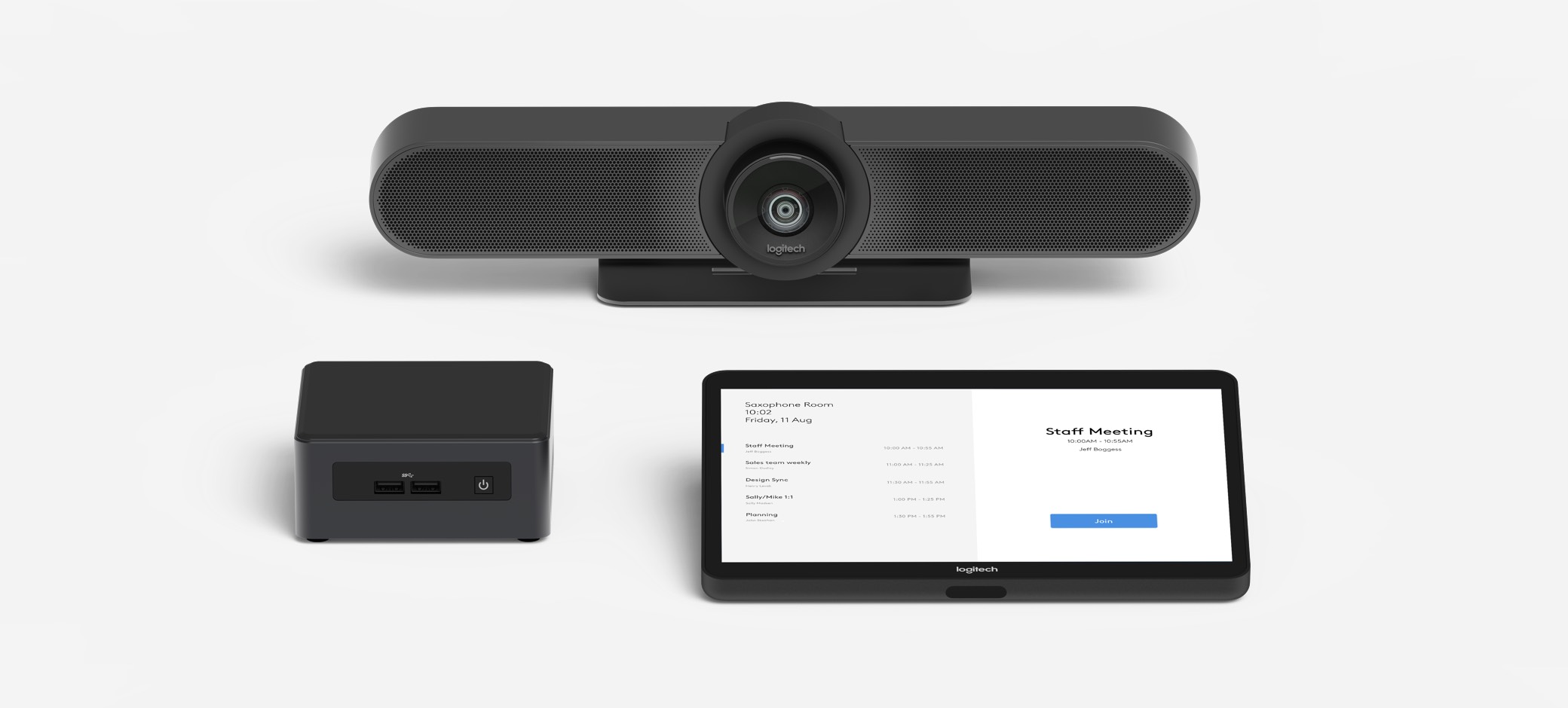 Logitech MeetUp 4K Ultra HD Camera with 5X HD zoom Video and Audio Conferencing System for Small Meeting Rooms 21 54bbc3906f1161797c4254f02376f6a0