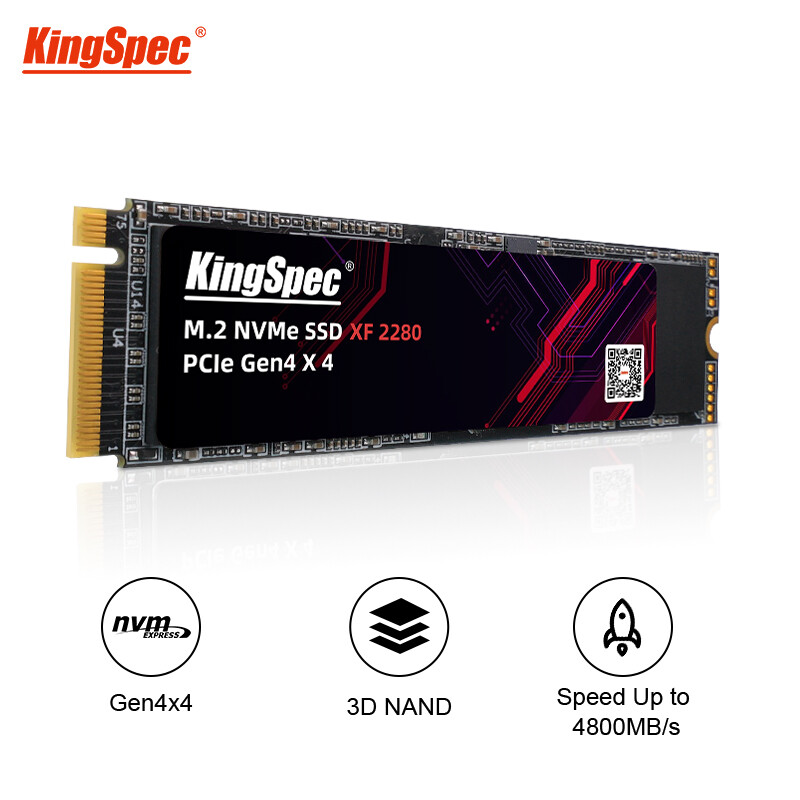Kingspec ssd m.2 nvme 512gb 1tb 2tb ssd m2 2280 pcie 4.0 sd nmve gen4 ổ đĩa ổ cứng nội bộ ổ cứng lưu trữ thể rắn cho máy tính xách tay máy tính để bàn