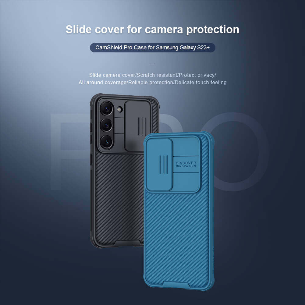 Ốp lưng chống sốc cho Samsung Galaxy S23 bảo vệ Camera hiệu Nillkin Camshield Pro